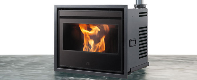 Edilkamin Pellet Burning Inserts Air Models Fireplace