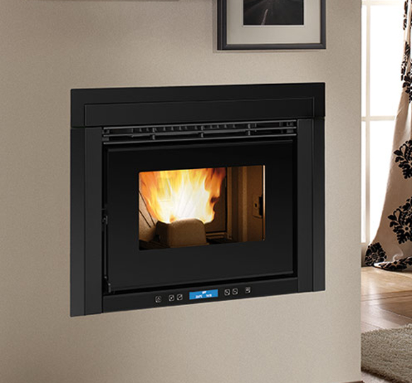 Pellet fireplace insert air