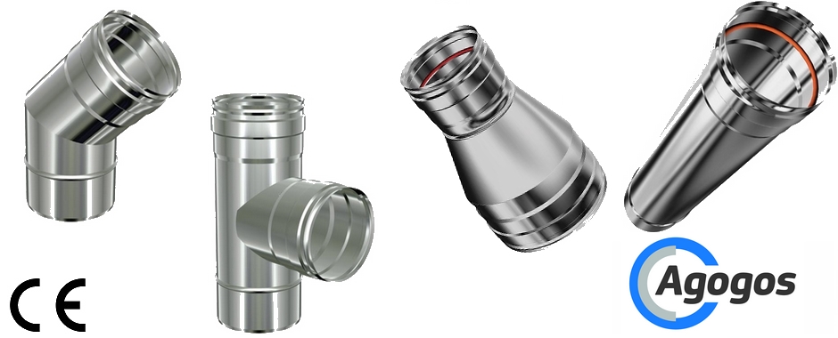Single wall inox chimneys