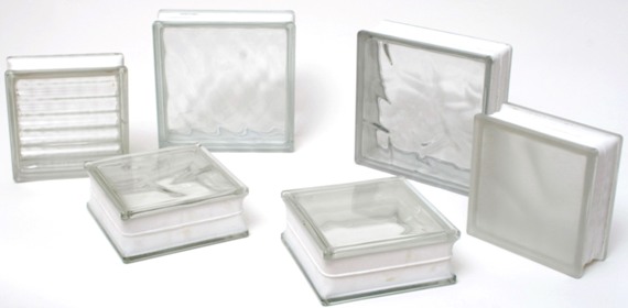 Υαλότουβλα λευκά (άχρωμα)